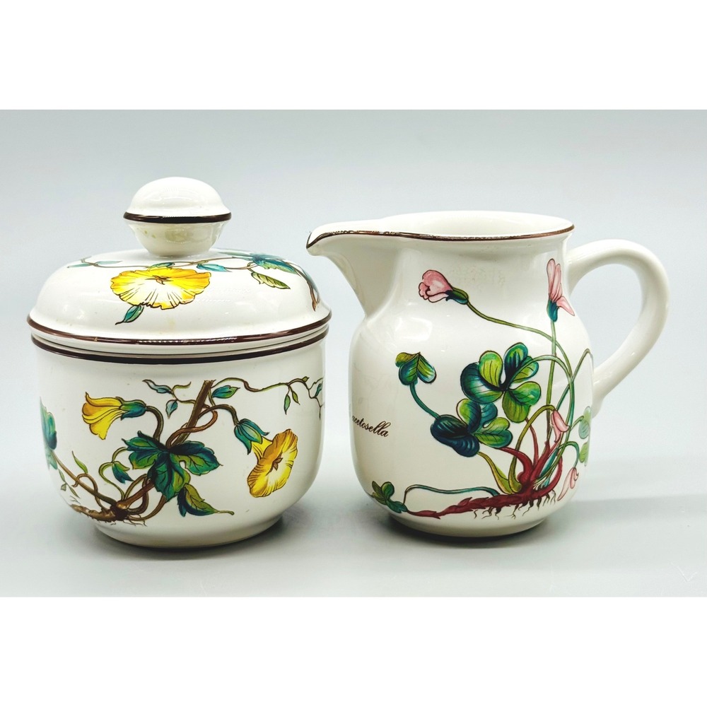 Villeroy Boch Creamer Sugar Set Botanica Oxalis Acetosella Convolvulus Jalapa